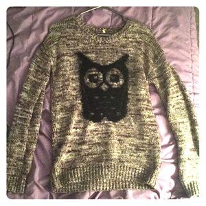Owl knitted sweatshirt